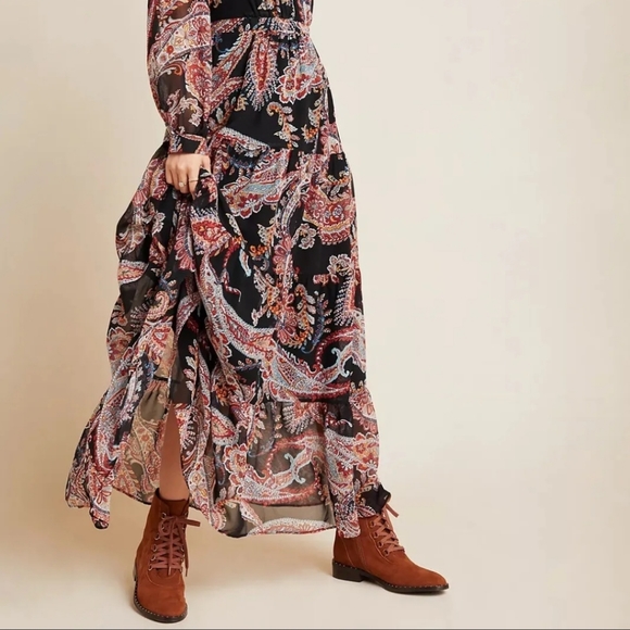 Anthropologie Paisley Maxi Dress - Picture 3 of 12